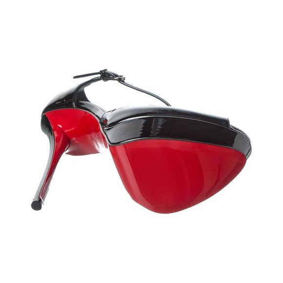 Christian Louboutin Miss Zigourata Alta 160 Patent Platform Sandal, Black - Picture 4 of 5